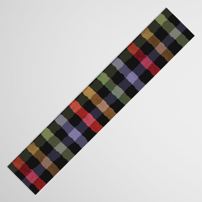 Boho Checkered Deep Palette Table Runner Gallery Image 3