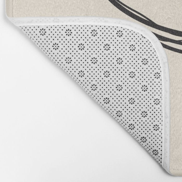 Espresso Martini Cocktail Drink Line Art Bath Mat Gallery Image 2