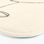 Espresso Martini Cocktail Drink Line Art Bath Mat Gallery Image 3