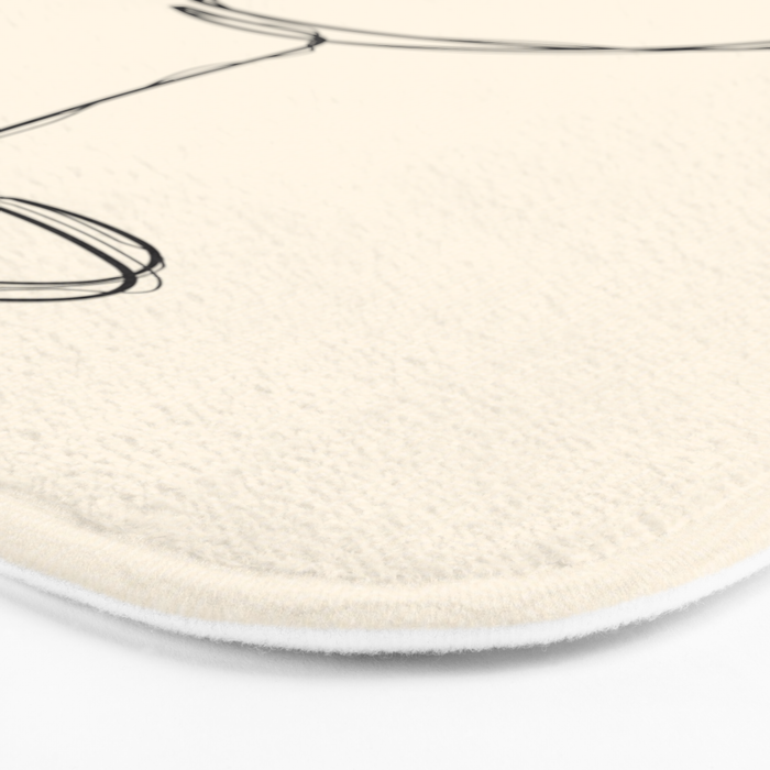 Espresso Martini Cocktail Drink Line Art Bath Mat Gallery Image 3