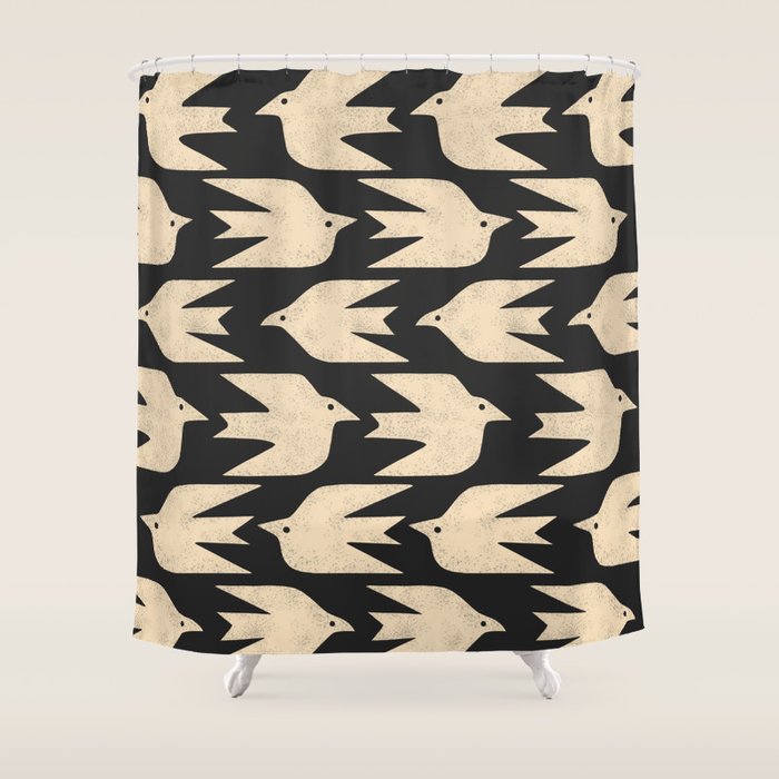 Doves In Flight Shower Curtain Gallery Image 1