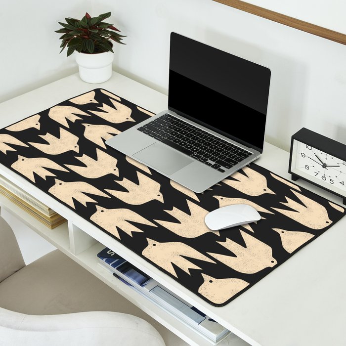 Doves In Flight Desk Mat Gallery Image 2