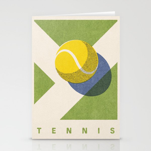 BALLS - Tennis - Grass Court - Summer Games Stationery Card Gallery Image 1