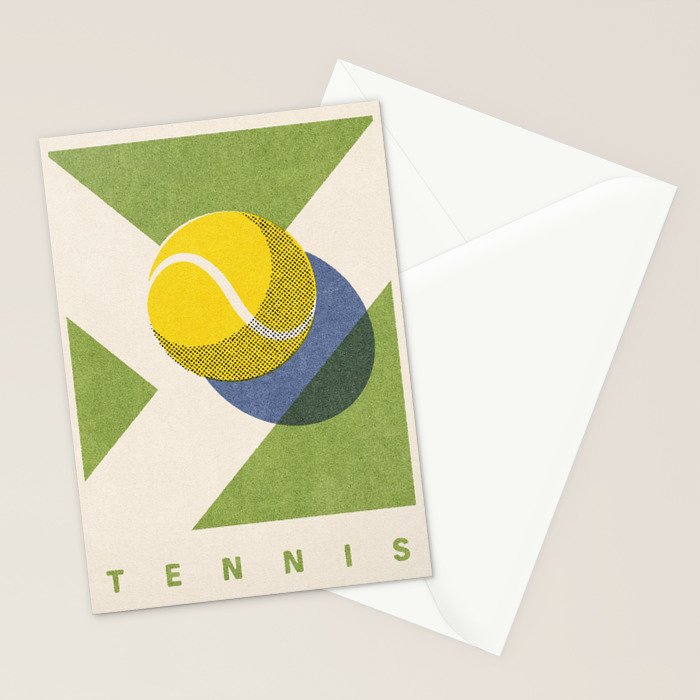 BALLS - Tennis - Grass Court - Summer Games Stationery Card Gallery Image 2