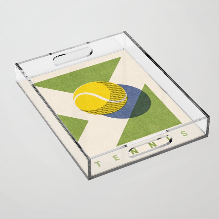 BALLS - Tennis - Grass Court - Summer Games Acrylic Tray Gallery Image 1