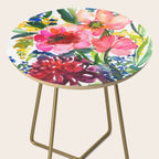 my floral garden in watercolor Side Table Gallery Image 2
