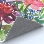 my floral garden in watercolor Rug Gallery Image 4