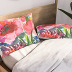 my floral garden in watercolor Pillow Sham Gallery Image 2