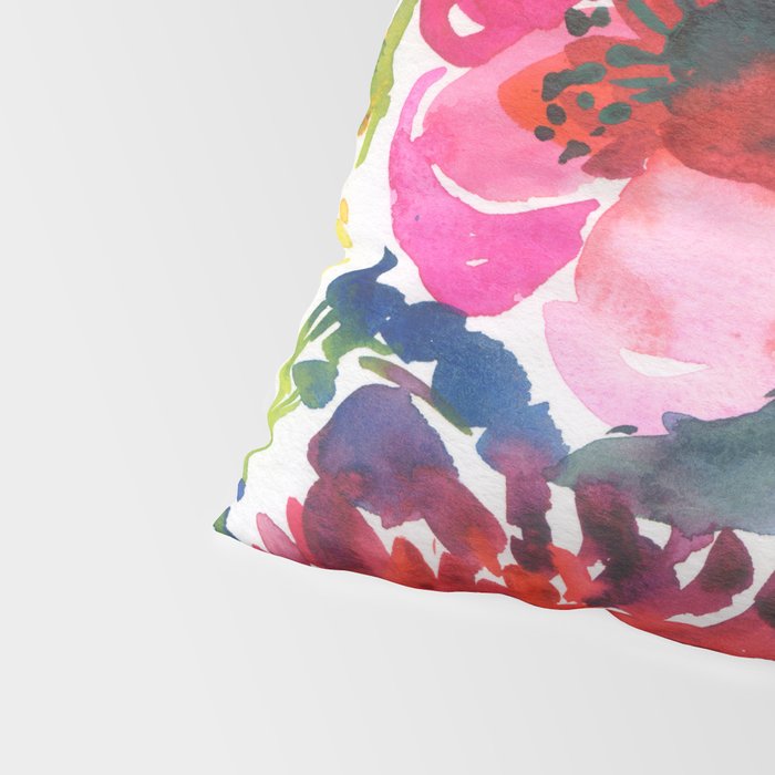 my floral garden in watercolor Pillow Sham Gallery Image 4