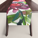 my floral garden in watercolor Table Runner Gallery Image 1