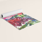 my floral garden in watercolor Yoga Mat Gallery Image 2