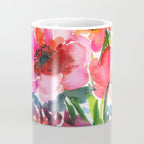 my floral garden in watercolor Coffee Mug Gallery Image 4