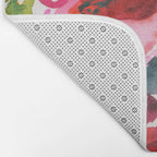 my floral garden in watercolor Bath Mat Gallery Image 2