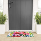 my floral garden in watercolor Welcome Mat Gallery Image 3