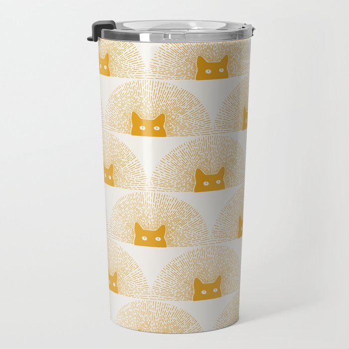 Good Meowning Pattern Travel Mug Gallery Image 3