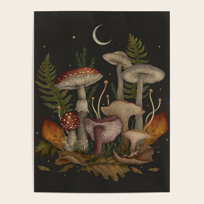 Autumn Mushrooms Poster Gallery Image 1