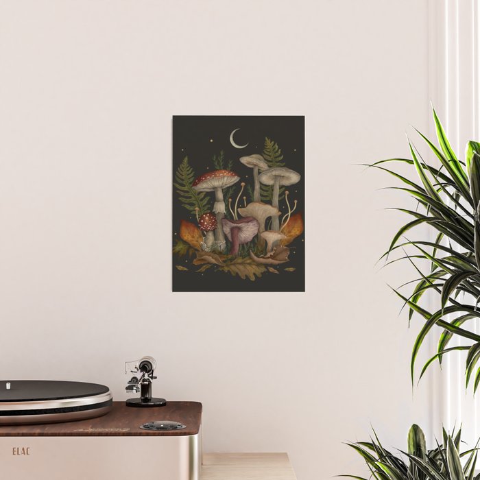 Autumn Mushrooms Poster Gallery Image 2
