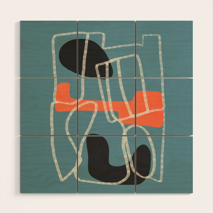 Organic Minimalist Layers 6 Wood Wall Art Gallery Image 1