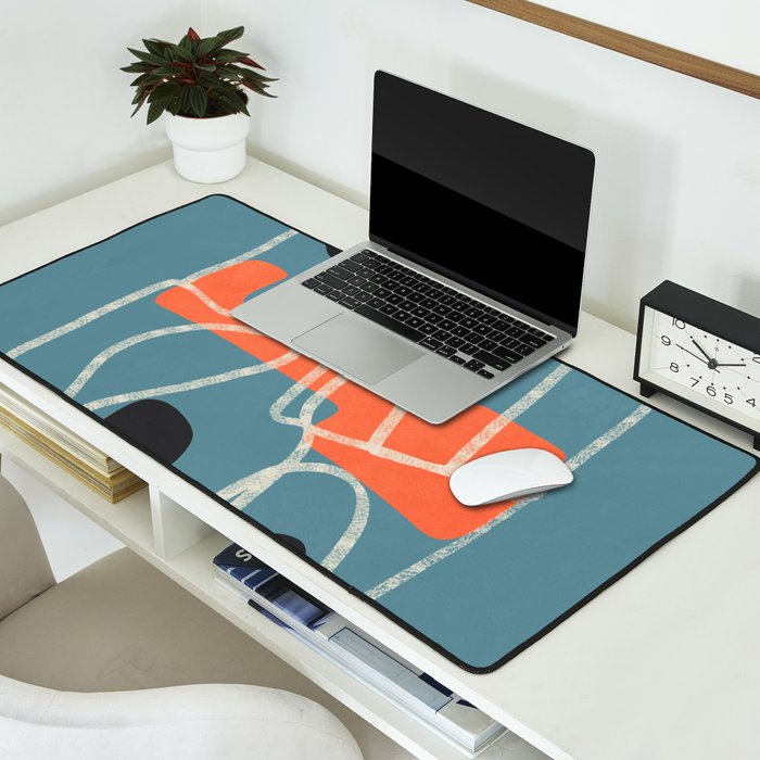 Organic Minimalist Layers 6 Desk Mat Gallery Image 2
