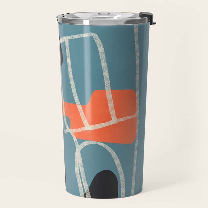Organic Minimalist Layers 6 Travel Mug Gallery Image 2