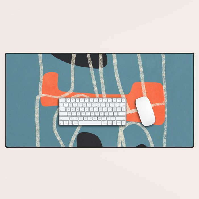 Organic Minimalist Layers 6 Desk Mat Gallery Image 1