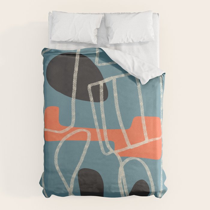 Organic Minimalist Layers 6 Duvet Cover Gallery Image 6