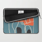 Organic Minimalist Layers 6 Laptop Sleeve Gallery Image 2