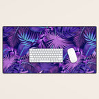 Tropical Leaf Pattern Desk Mat Gallery Image 1