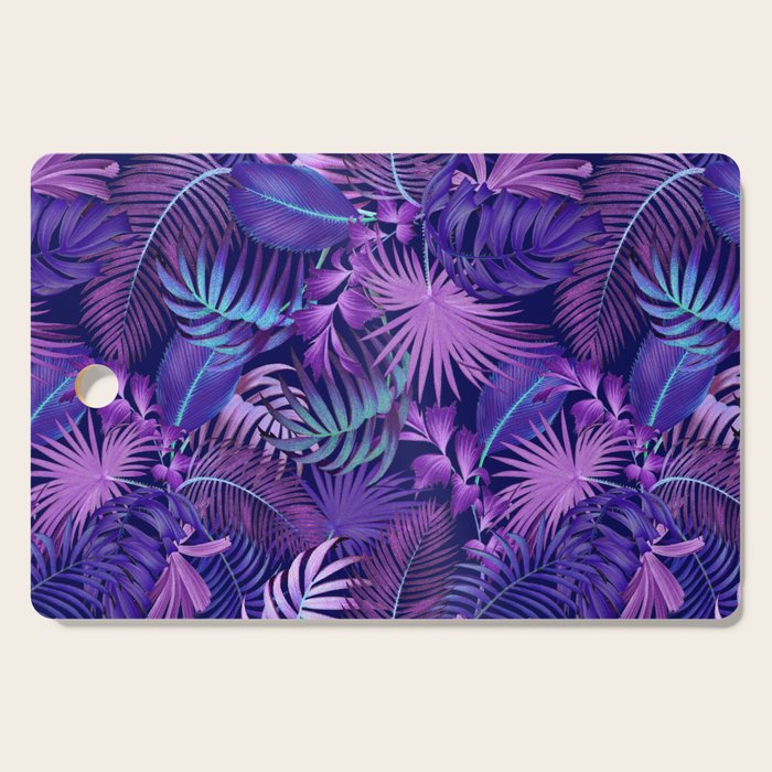 Tropical Leaf Pattern Cutting Board Gallery Image 1