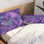 Tropical Leaf Pattern Pillow Sham Gallery Image 2