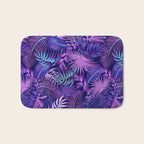Tropical Leaf Pattern Bath Mat Gallery Image 1