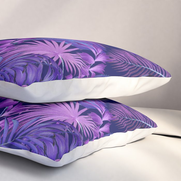 Tropical Leaf Pattern Pillow Sham Gallery Image 3