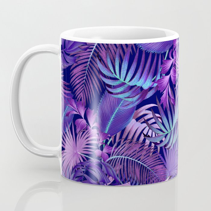 Tropical Leaf Pattern Coffee Mug Gallery Image 3