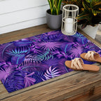 Tropical Leaf Pattern Outdoor Rug Gallery Image 2