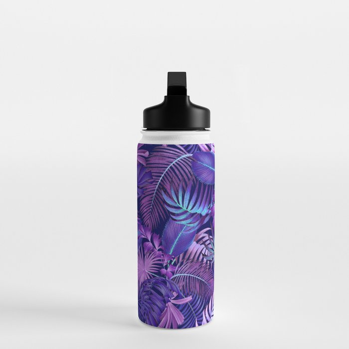 Tropical Leaf Pattern Water Bottle Gallery Image 3