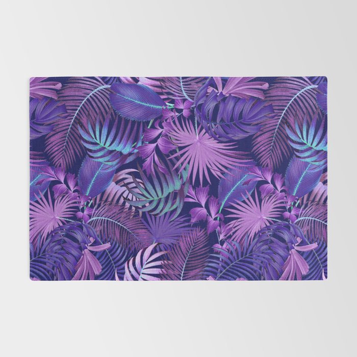 Tropical Leaf Pattern Rug Gallery Image 2