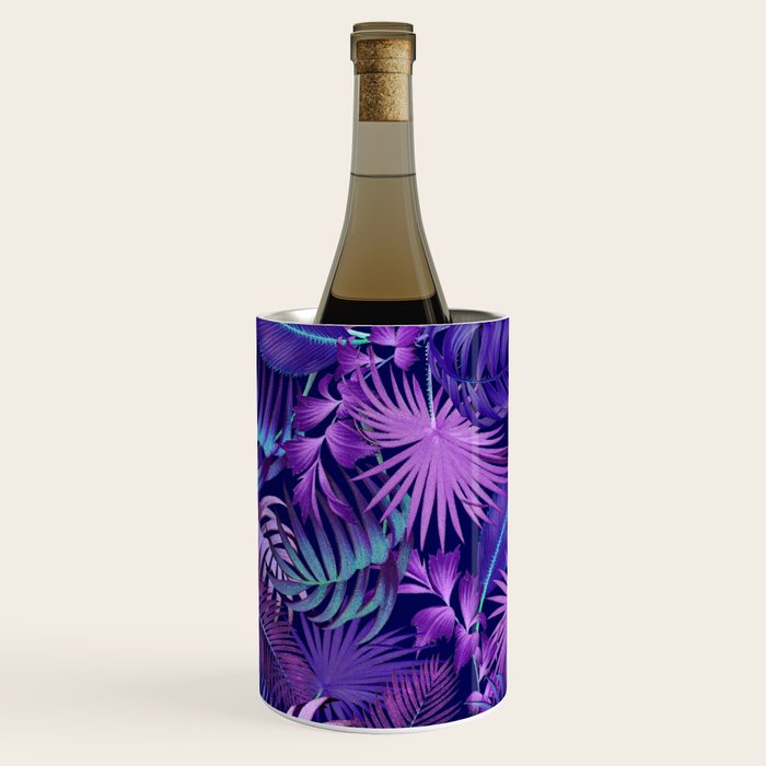 Tropical Leaf Pattern Wine Chiller Gallery Image 1