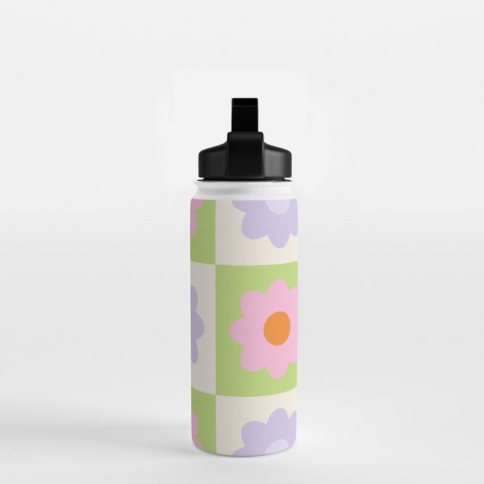 Retro Flower Pattern S Water Bottle Gallery Image 2