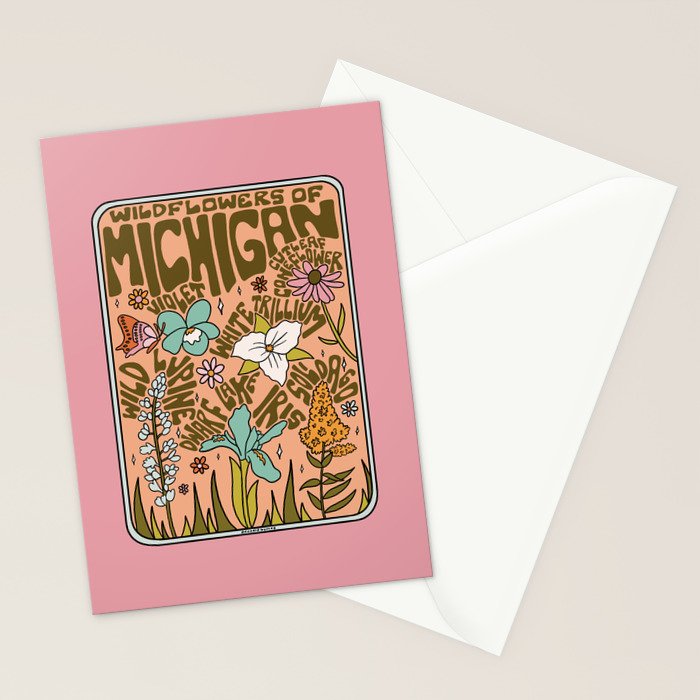 Michigan Wildflowers Stationery Card Gallery Image 2
