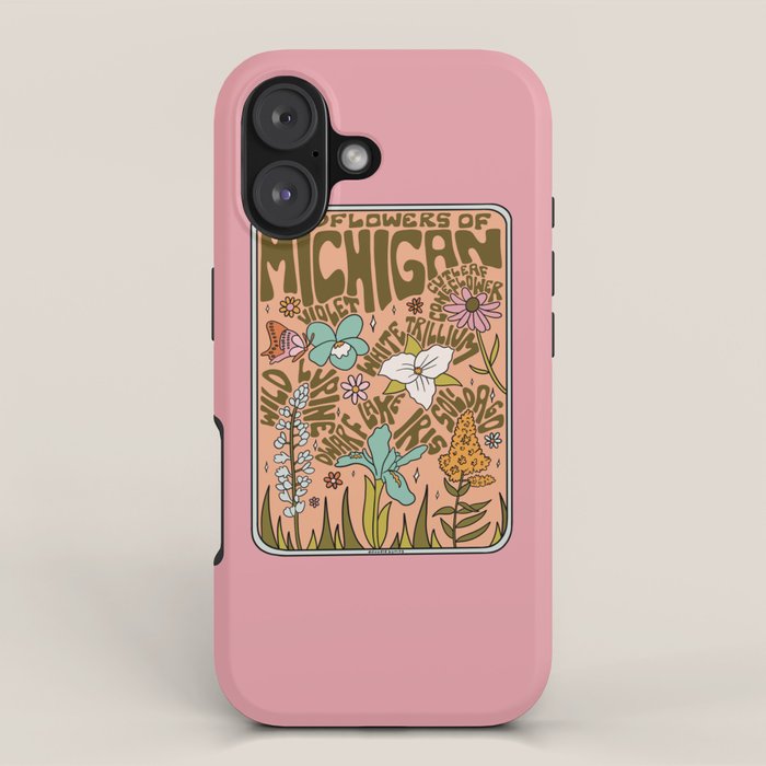 Michigan Wildflowers iPhone Case Gallery Image 1