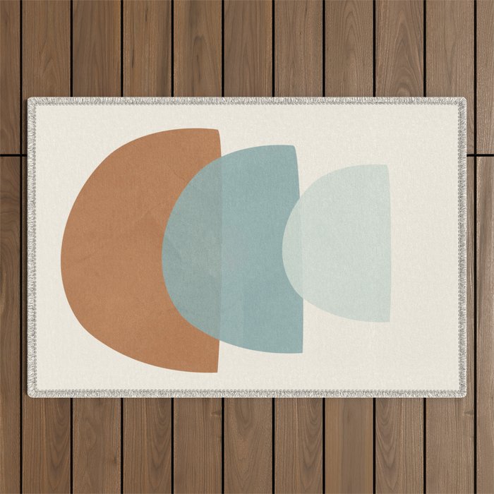Azzurro Shapes No 56 Outdoor Rug Gallery Image 1