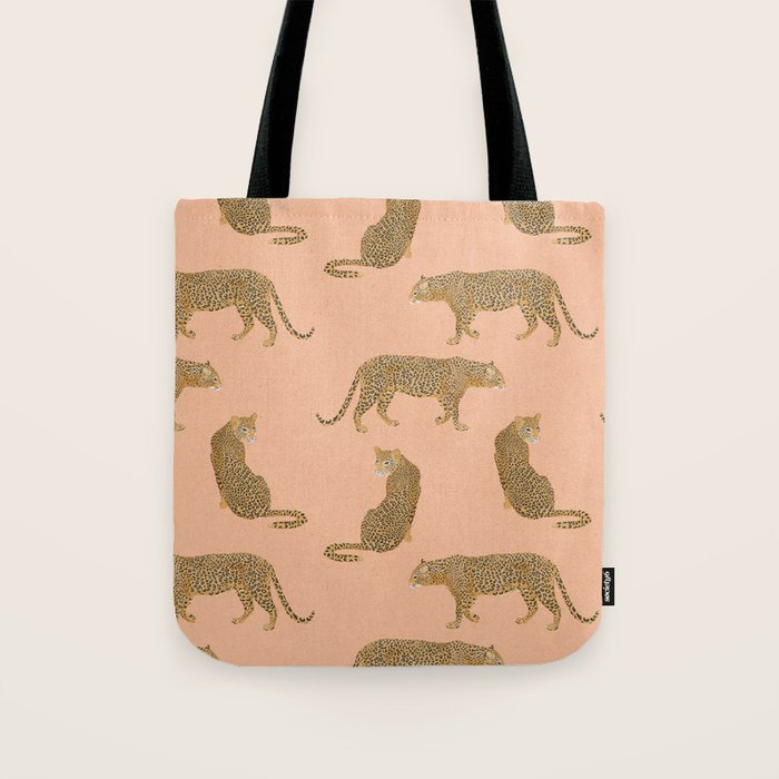 sunset leopards Tote Bag Gallery Image 1