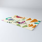 Vintage Modern Tiki Birds Rug Gallery Image 3