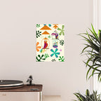 Vintage Modern Tiki Birds Poster Gallery Image 2