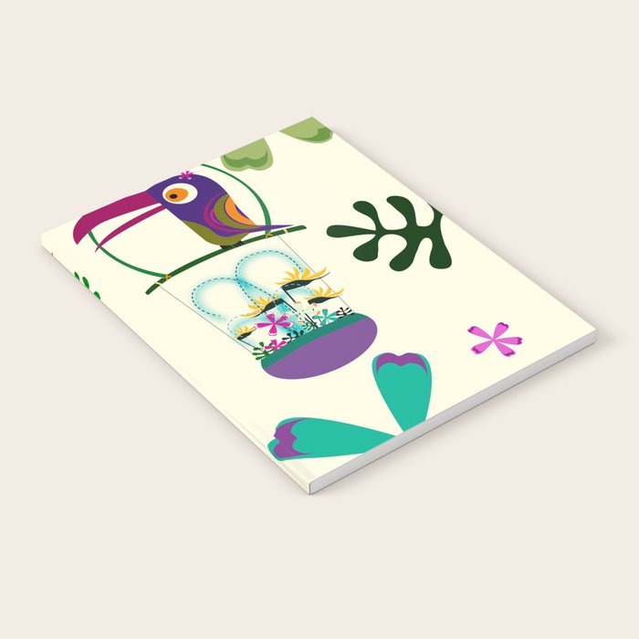 Vintage Modern Tiki Birds Notebook Gallery Image 2
