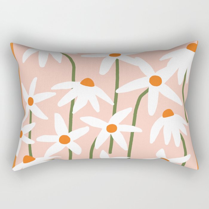 Flower Market - Echinacea #1 Rectangular Pillow Gallery Image 1