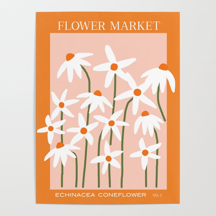 Flower Market - Echinacea #1 Poster Gallery Image 4