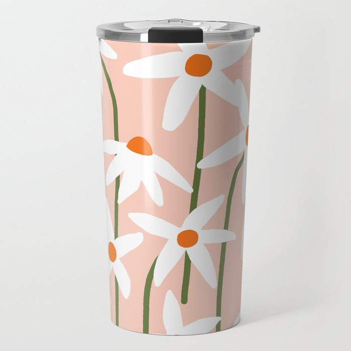 Flower Market - Echinacea #1 Travel Mug Gallery Image 1
