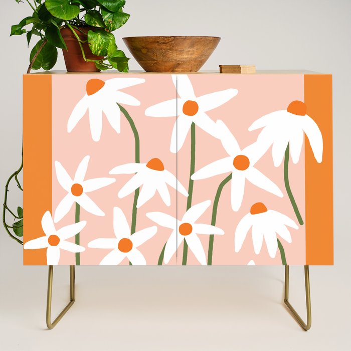 Flower Market - Echinacea #1 Credenza Gallery Image 1