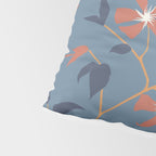 Floral Clematis Vine - Indigo Sunset Pillow Sham Gallery Image 4